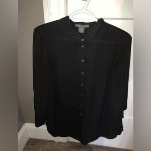 Suzy Shier Button Up Blouse Size L